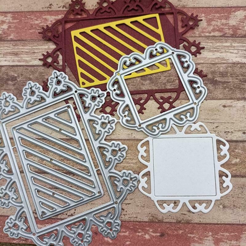 Rectangle Square Metal Cutting Dies Stencil DIY Scrapbooking Album Paper Card