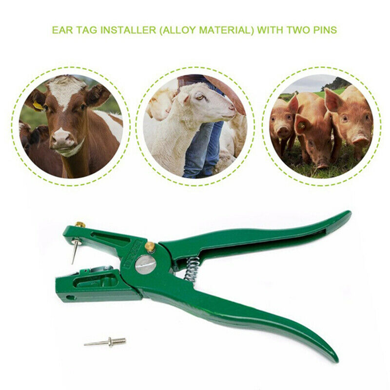 Ear Tag Pliers Animal Control Device Metal Tongs Swine Animal ear tag pin WF