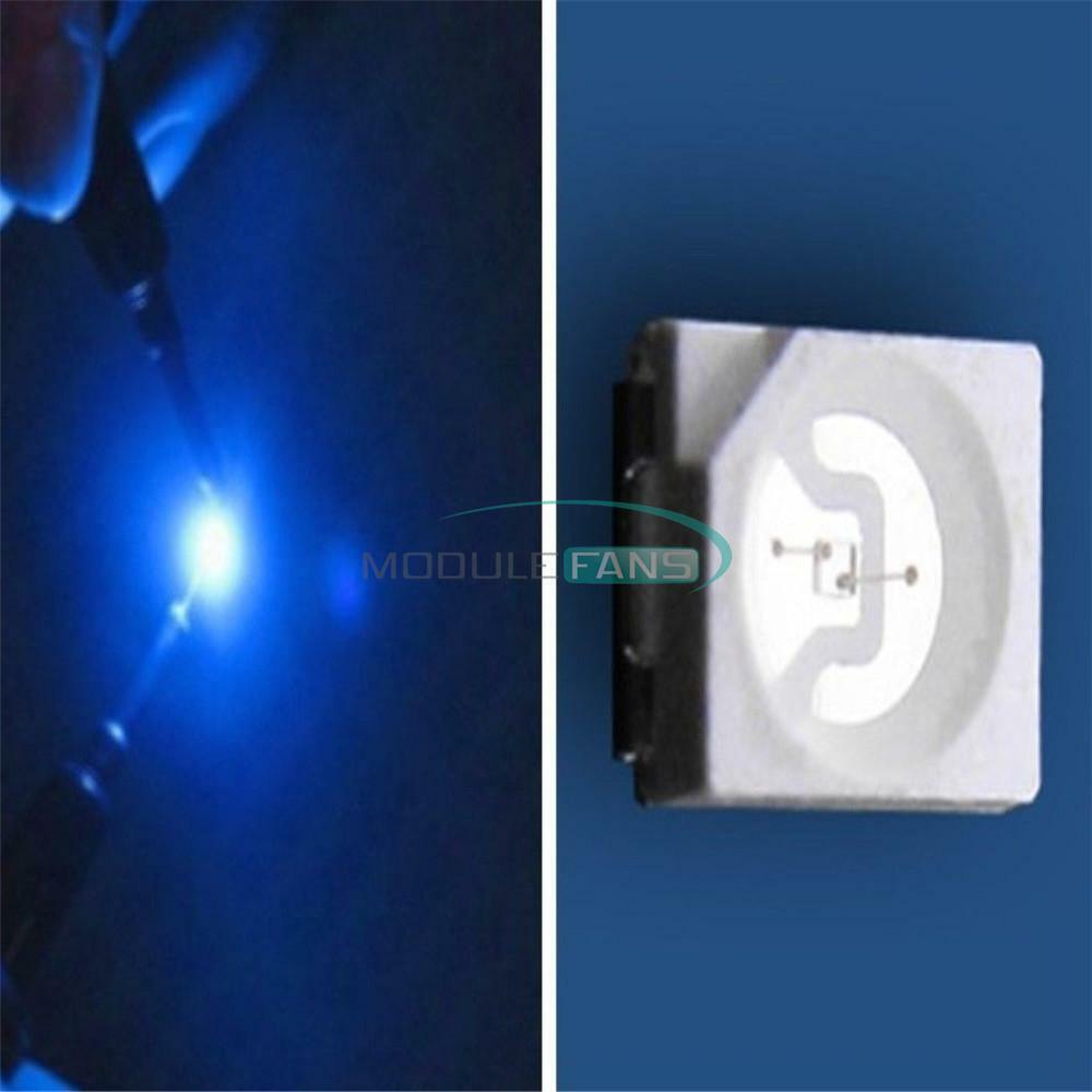 100PCS 3528 Blue 1210 PLCC-2 LED BULB LAMP Power TOP SMD SMT Light Chip