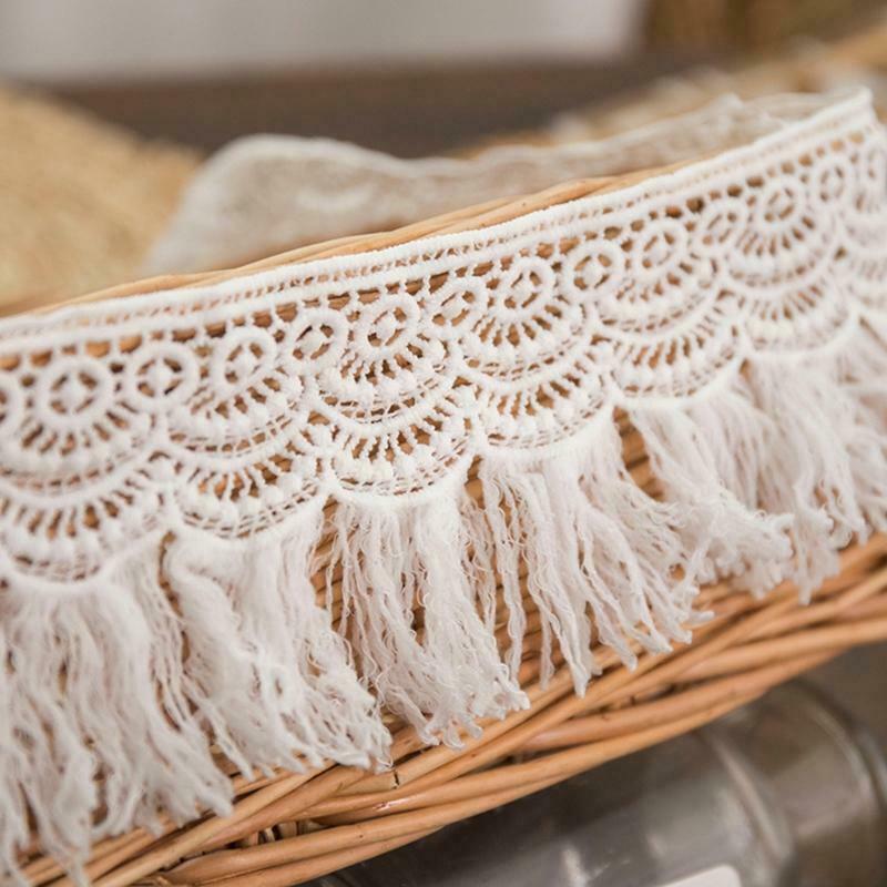 White Handmade Lace Jewelry Patchwork Material Lace Ribbon DIYSewing Garment
