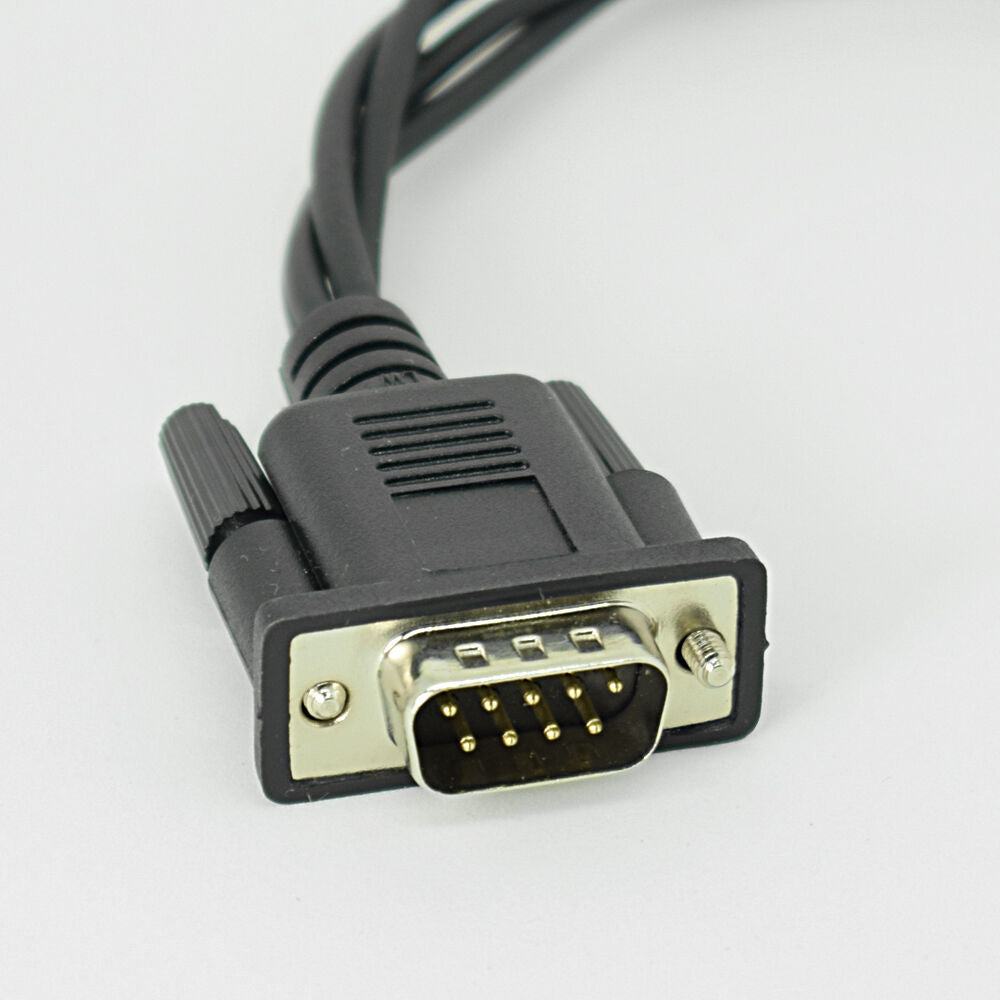 1pc 30cm D-Sub 9pin DB9 9pin Male to 4 x 6.3mm 1/4" Female Adapter Cable
