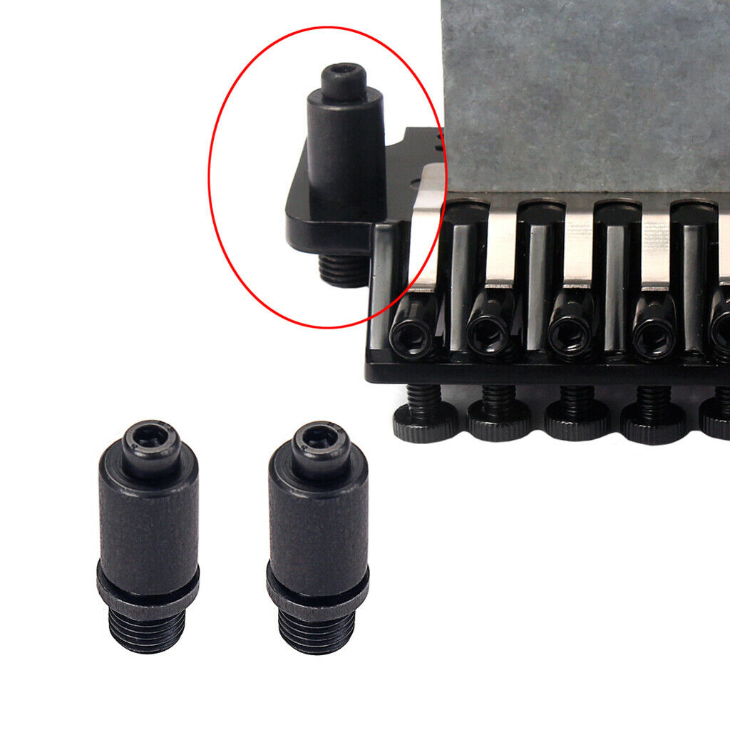 2 Pcs Whammy Bar Jack for    Tremolo Bridge System Accessory Black