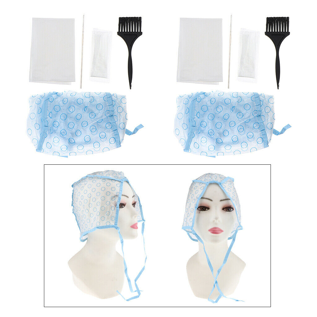 10x Hair Dye Tint Tipping   With Metal Hook Dyeing Brush Cape Apron Kits