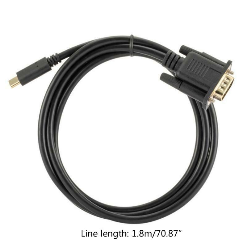 Type-C to VGA Converter for Computer Laptop Tablet High Speed Connection Cable