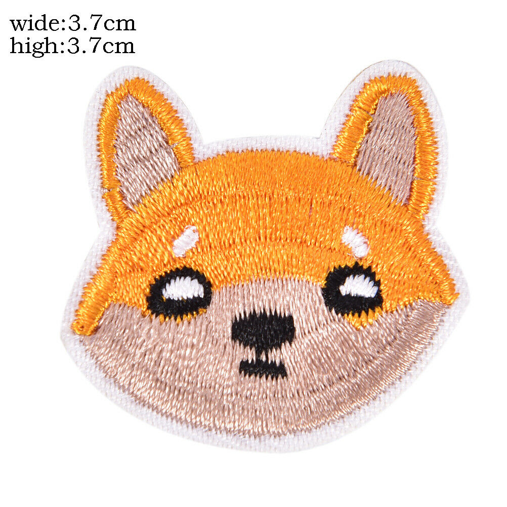 6Pc Dog Embroidered Patch Iron On Sewing Applique Badge Clothes Stickers C.l8