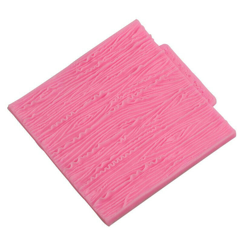 Tree Bark Texture Wood Pattern Mat Fondant Silicone Mould Cake Decor Sugar MBDA