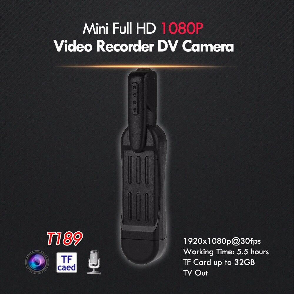 Mini Camera T189 Mini DV Camera HD 1080P 720P Micro Pen Camera Video Voice