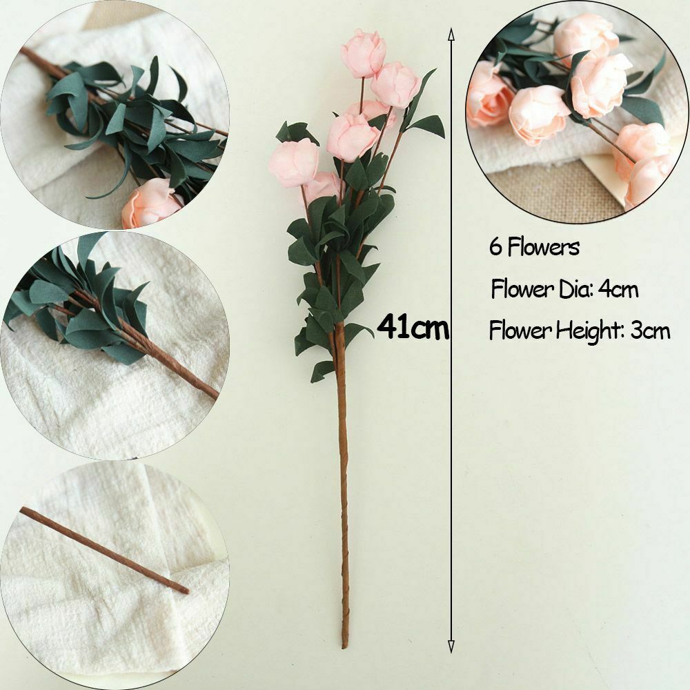 Bride Bouquet Party Simulation Plant Artificial Rose Hand-Holding PE Flower