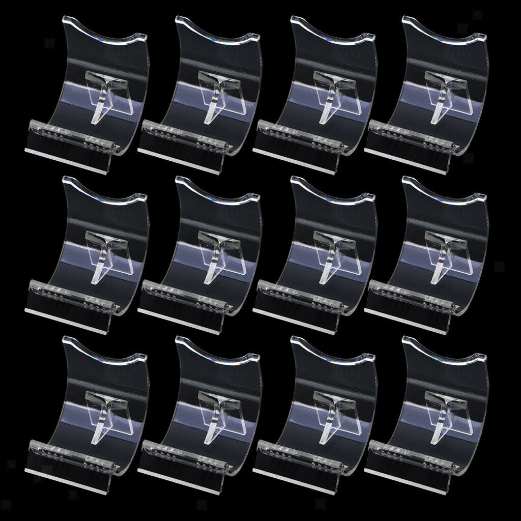 12PCS Lighter Display Stand Clear Acrylic Easel Holder for Lighters Fashion