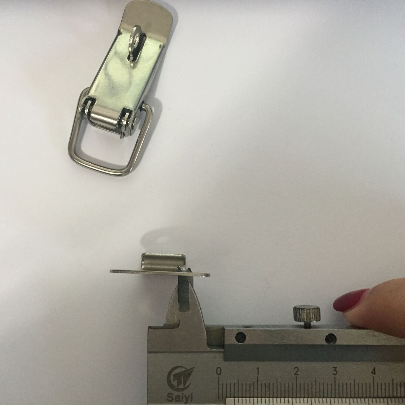 2 Pcs Stainless Steel Spring Loaded Toggle Latch Hasp for Boxes Case