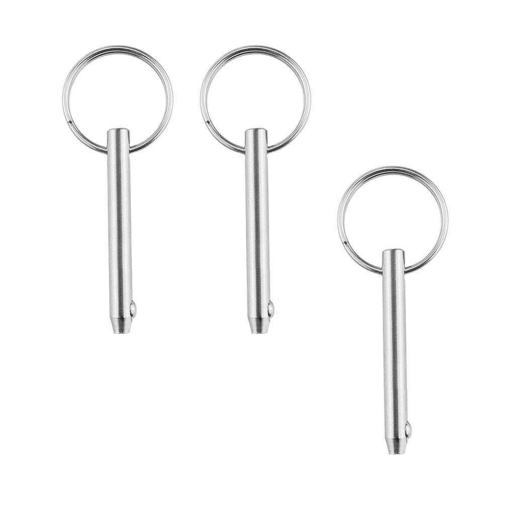 3x Quick Release Pin for Boat Deck Hinge Marine Stainless Steel 316 5x51mm