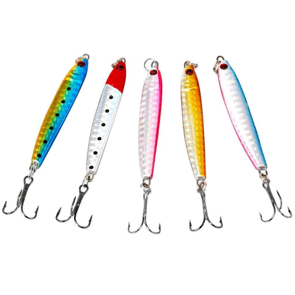 5Pcs   Jig   Metal   Spoon   Fishing   Lure   13 . 6g   Casting   Jigging
