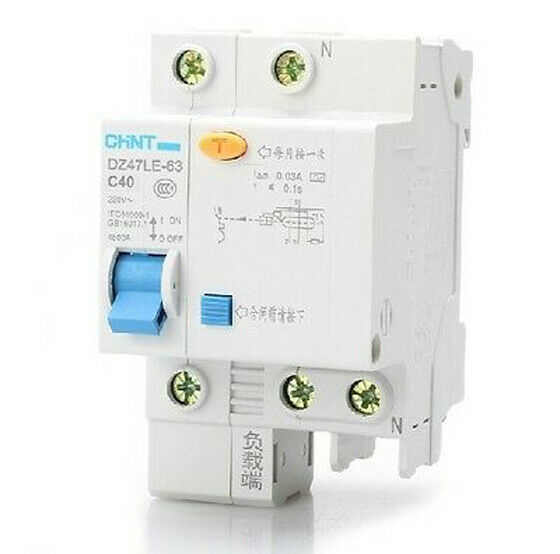 Earth Leakage Protection Circuit Breaker DZ47LE-1P+N C40 40A 230V [M1]