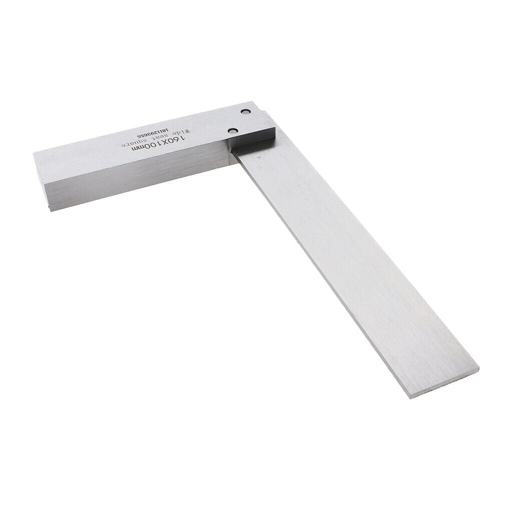 90 Right Stainless Steel Angle Square Ruler Machinist Precision Carpenters