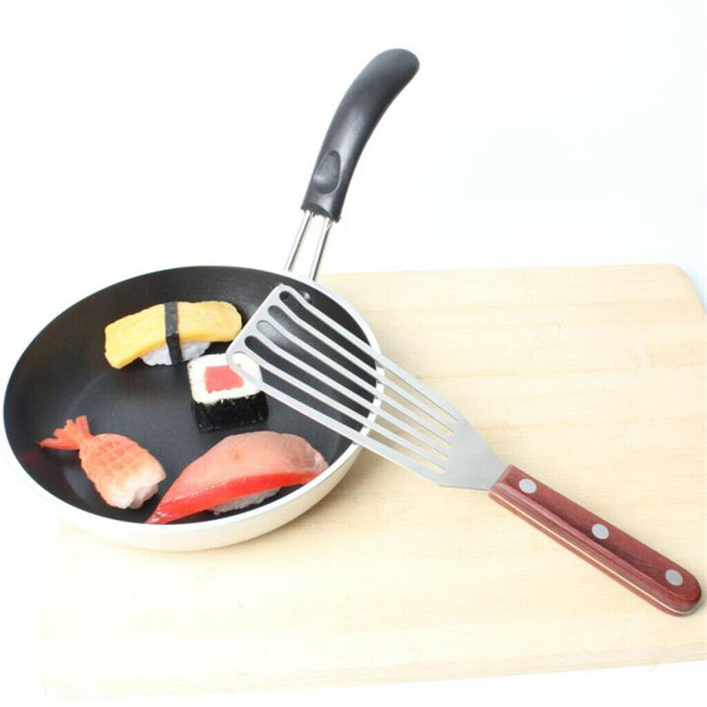 Stainless Steel Slotted Turner Spatula Kitchen Cooking Utensils Stir-fry -S