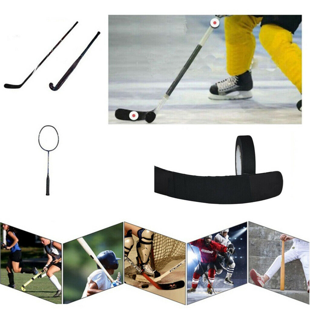 Rubber 4pcs Hockey Pucks Training Ice Hockey 25yads Wrapper Bands Bandage