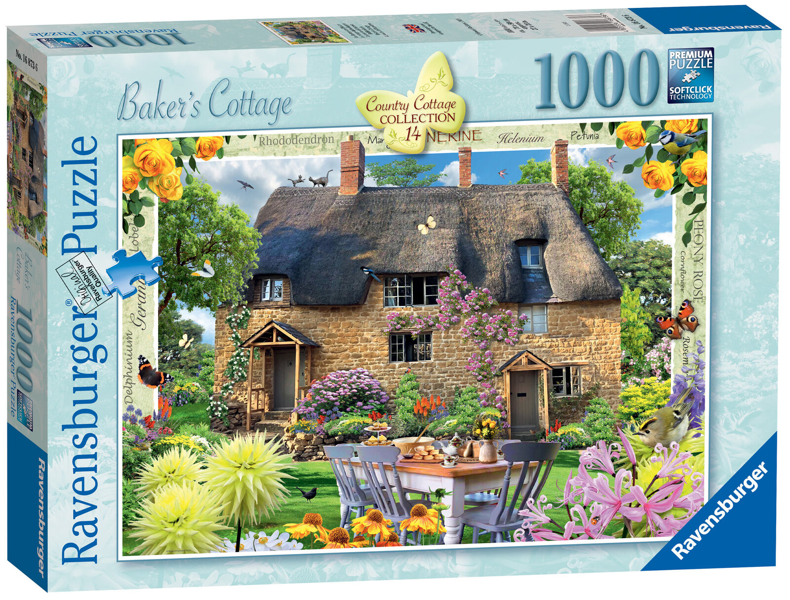 16873 Ravensburger Baker's Cottage Jigsaw Puzzle Country Cottage Collection 1000