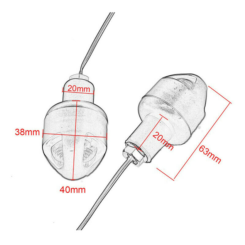 2pcs 7/8'' Motorcycle Bikes Handlebar w/ LED Light Grips Bar End Cap Plug Slider