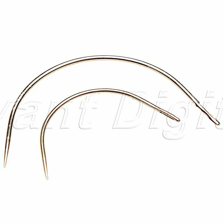 7pc Upholstery Repair Hand Needle For Canvas Leather Carpet Stitching Craft Tool