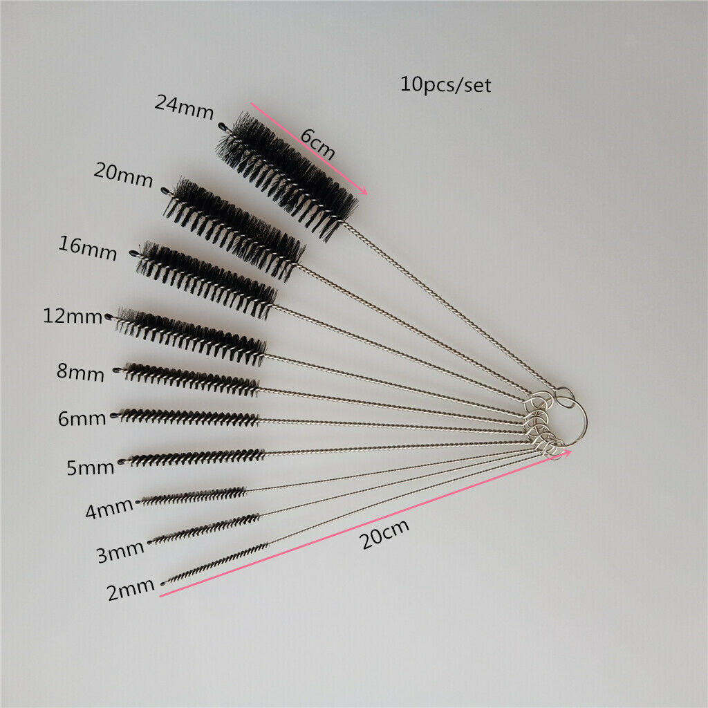 Pipe Cleaning Brushes, Metal Wire Bristles, Cleaning Brush Set For Bottle