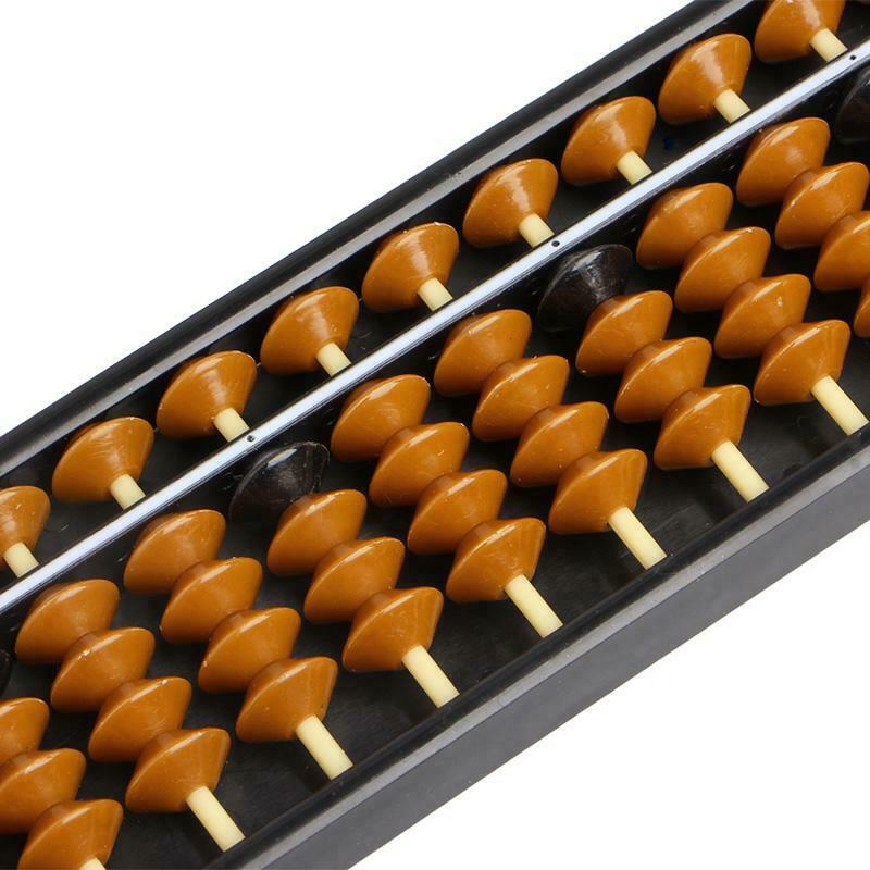 Plastic Abacus 15 Digits Arithmetic Tool Kid's Math Learn Aid Caculating Toys