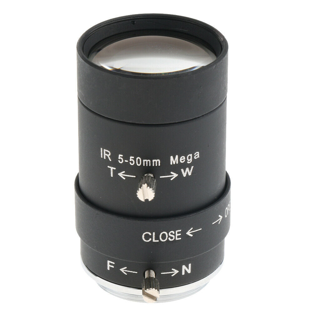 Amera Lens 5-50mm 3Megapixel Manual IRIS Varifocal Zoom  Lenses CMOS / CCD IR CS