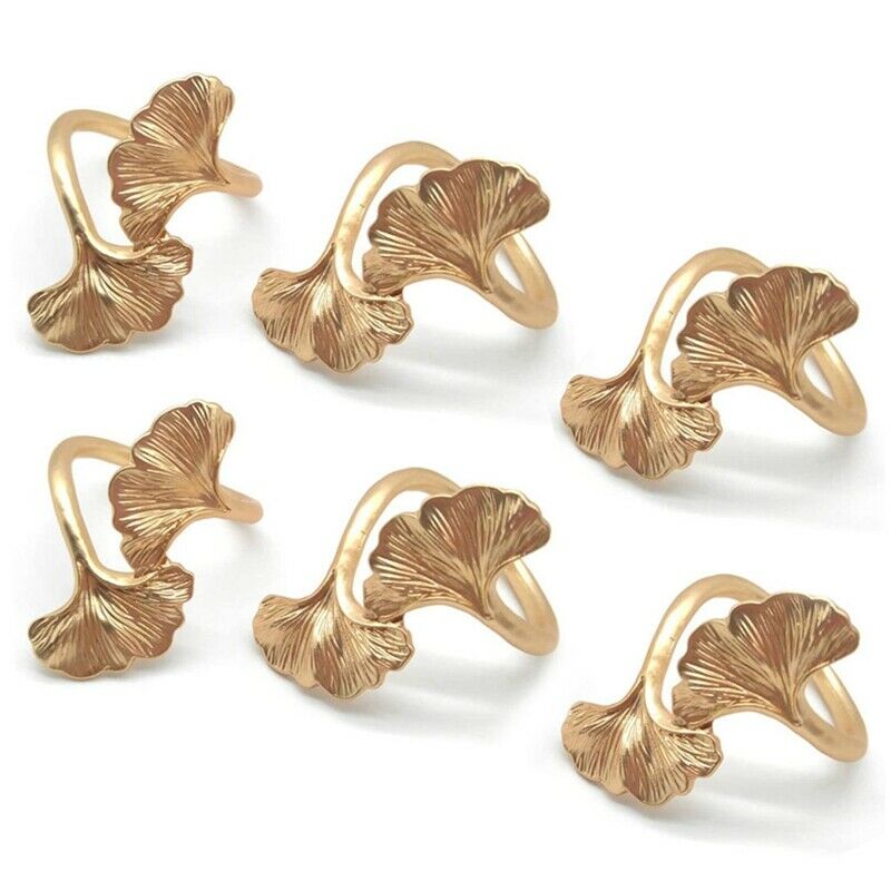 Ginkgo Leaf Napkin s,Metal Napkin Holders for Wedding Party and Daily Use,CoR3B9