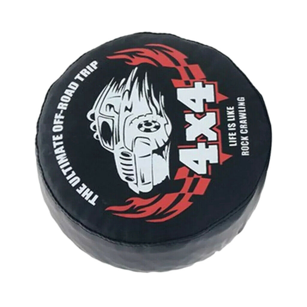 1/10 RC Car Tire Cover, PU Leather Spare Tires Cover for  TRX4 Wheel RC