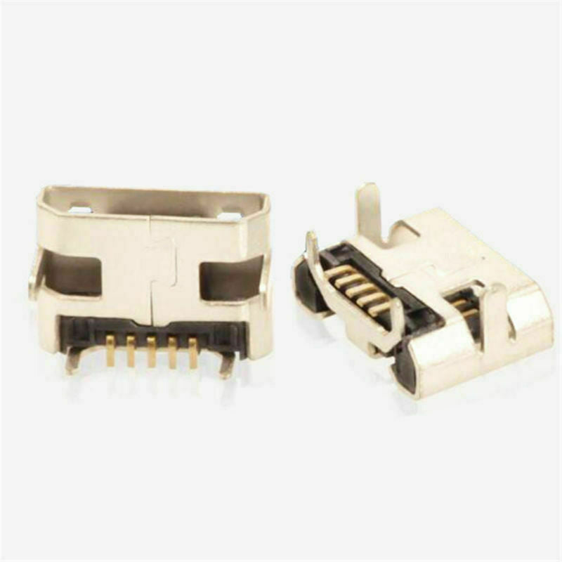 20PCS Micro USB Type B Female 5 Pin Legs PCB SMD DIP Soldering Socket Connectors