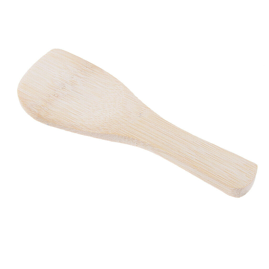 Wooden Kitchen Utensil for Cooking Stir Fry and Mixing Bamboo Shovel Turner,
