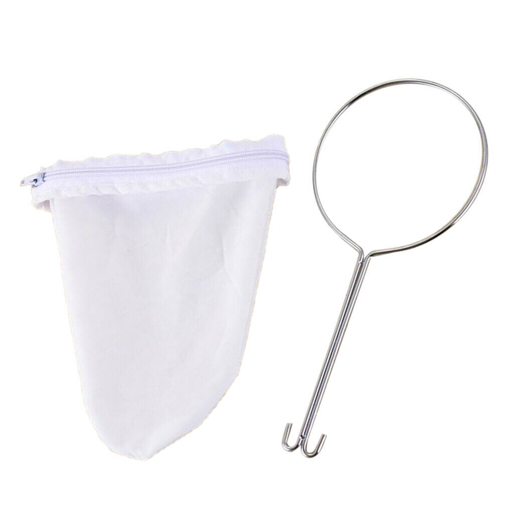 5" Cloth Strainer Filter Sock Bag Home Coffee Soup Filter Bag Reusable White