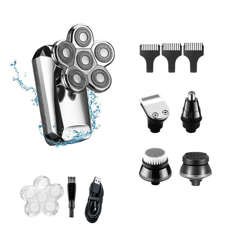 800mah 5 in 1 Electric Shaver IPX7 Rechargeable Haircutting Nose Hair Trimming