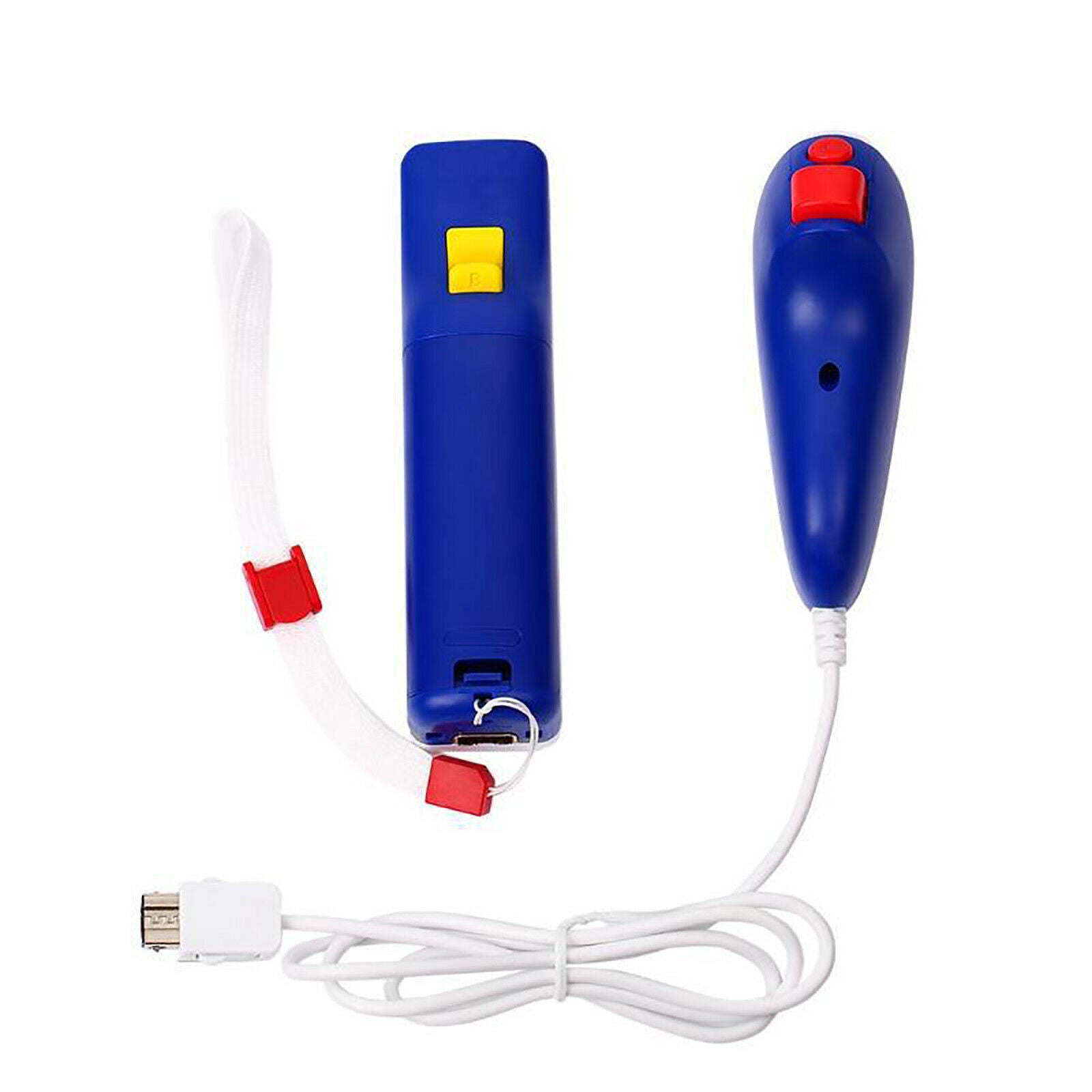 2in1 Left Right Handle Controller Remote Gamepad w/ Built-in Accelerator for Wii