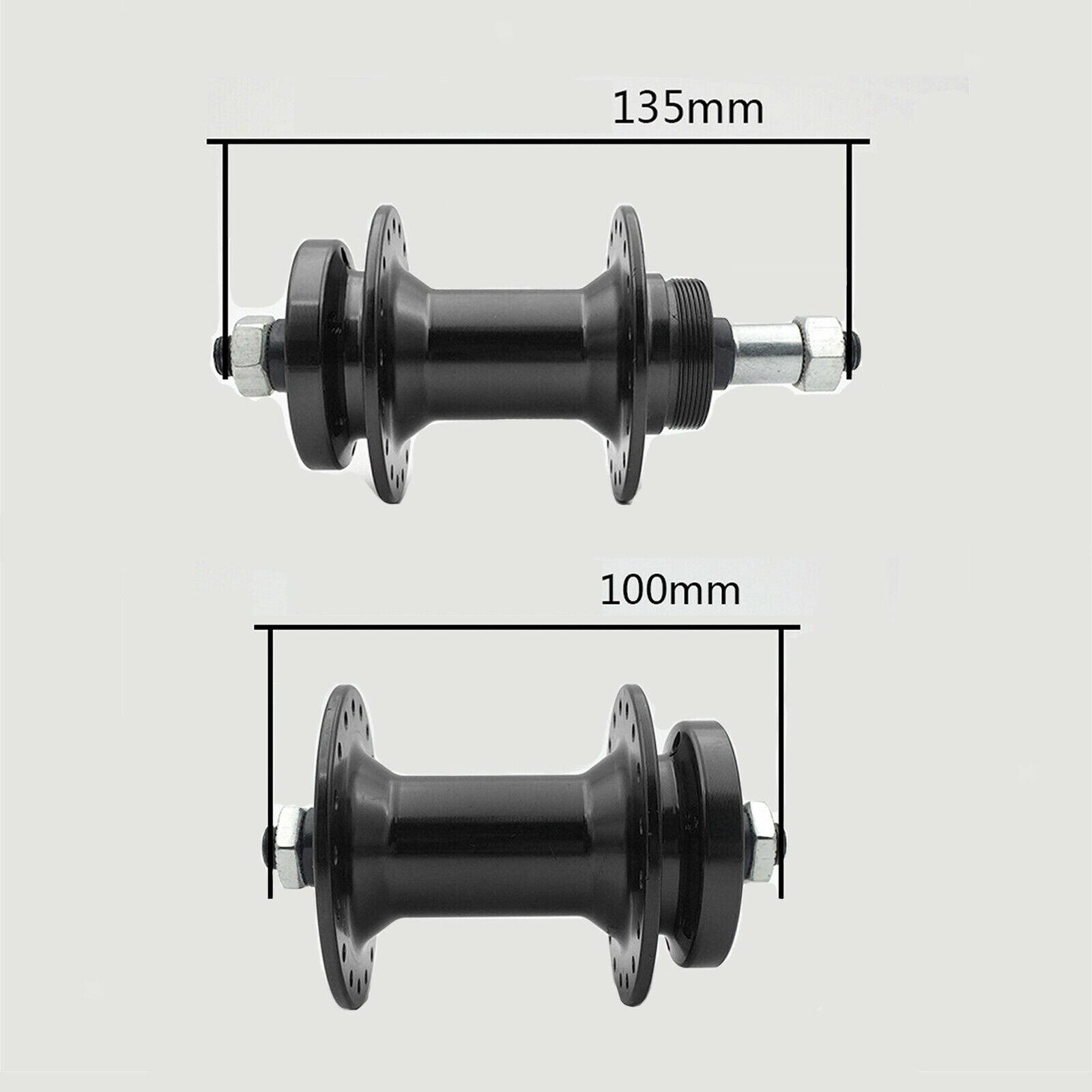 36H Mountain Road Bike MTB Bike Hubs Set Front 100mm/3.94in Rear 135mm/5.3in