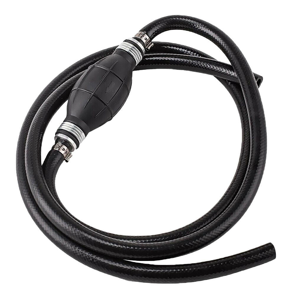 Black Fuel Line Hose Outboard Primer Bulb Fit for Marine Boat Car 10mm