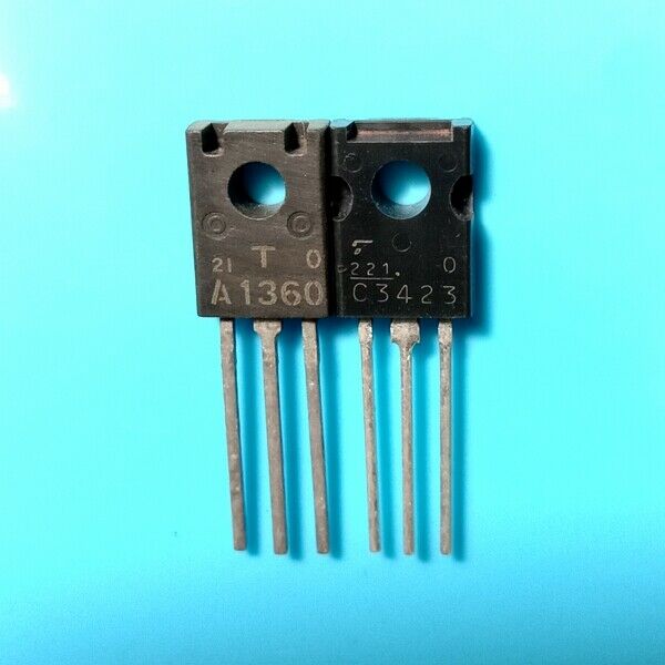1PAIR or 2PCS TOSHIBA TO126 2SA1360-O/2SC3423-O 2SA1360/2SC3423 A1360-O/C3423-O