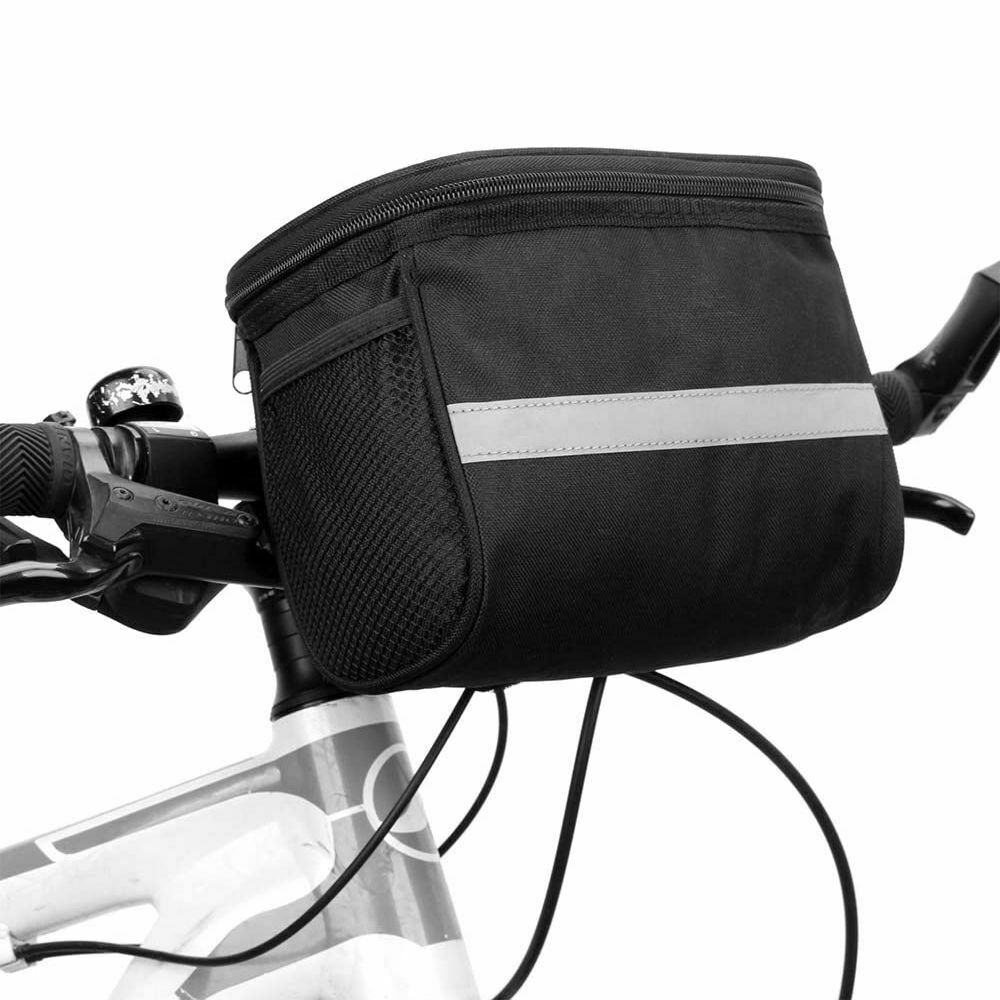 Basket Pouch Bicycle Handlebar Bag Cycling Bags Front Tube Pannier Bike