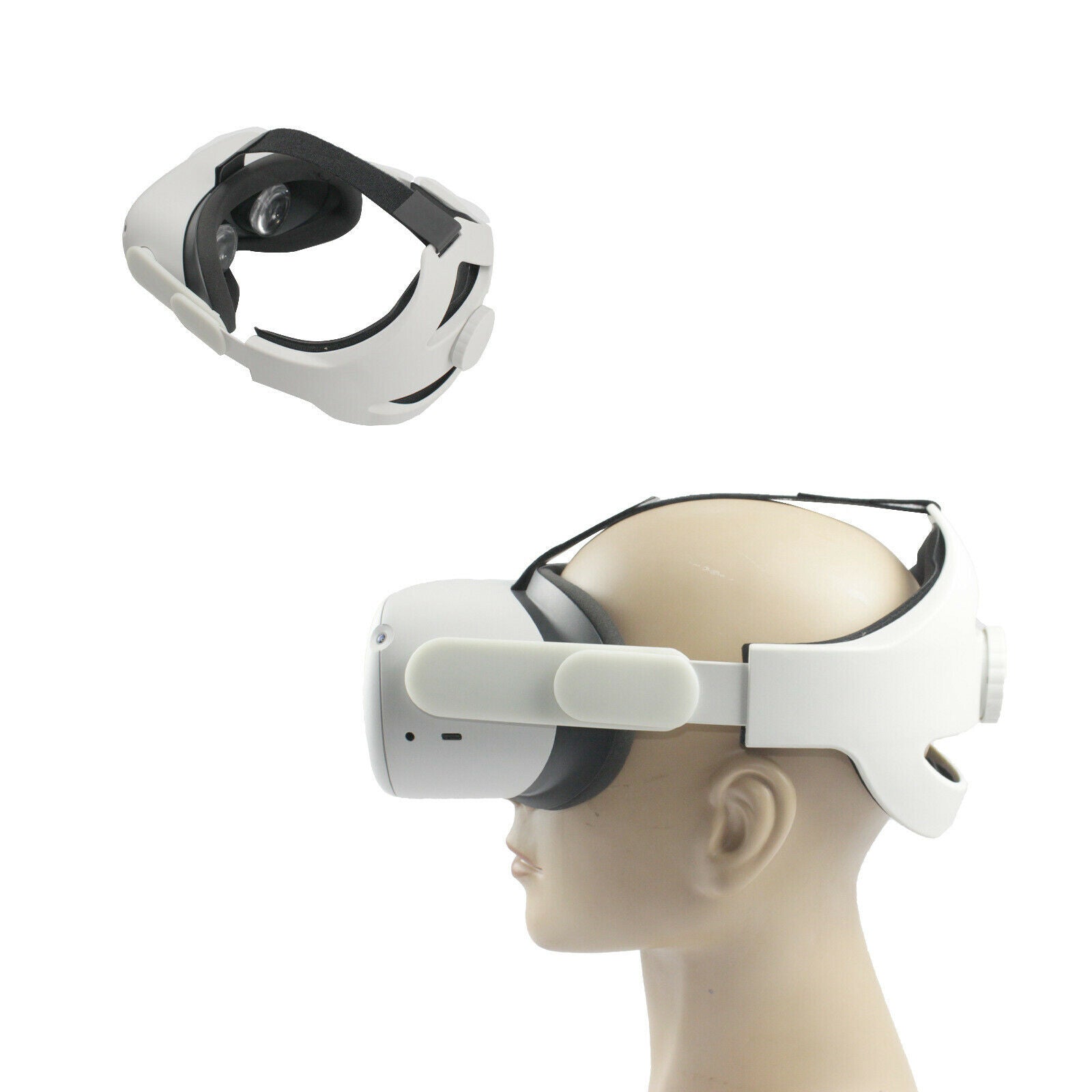 Adjustable Headband Head Strap Replaces for   Quest 2 w/ Head Cushion