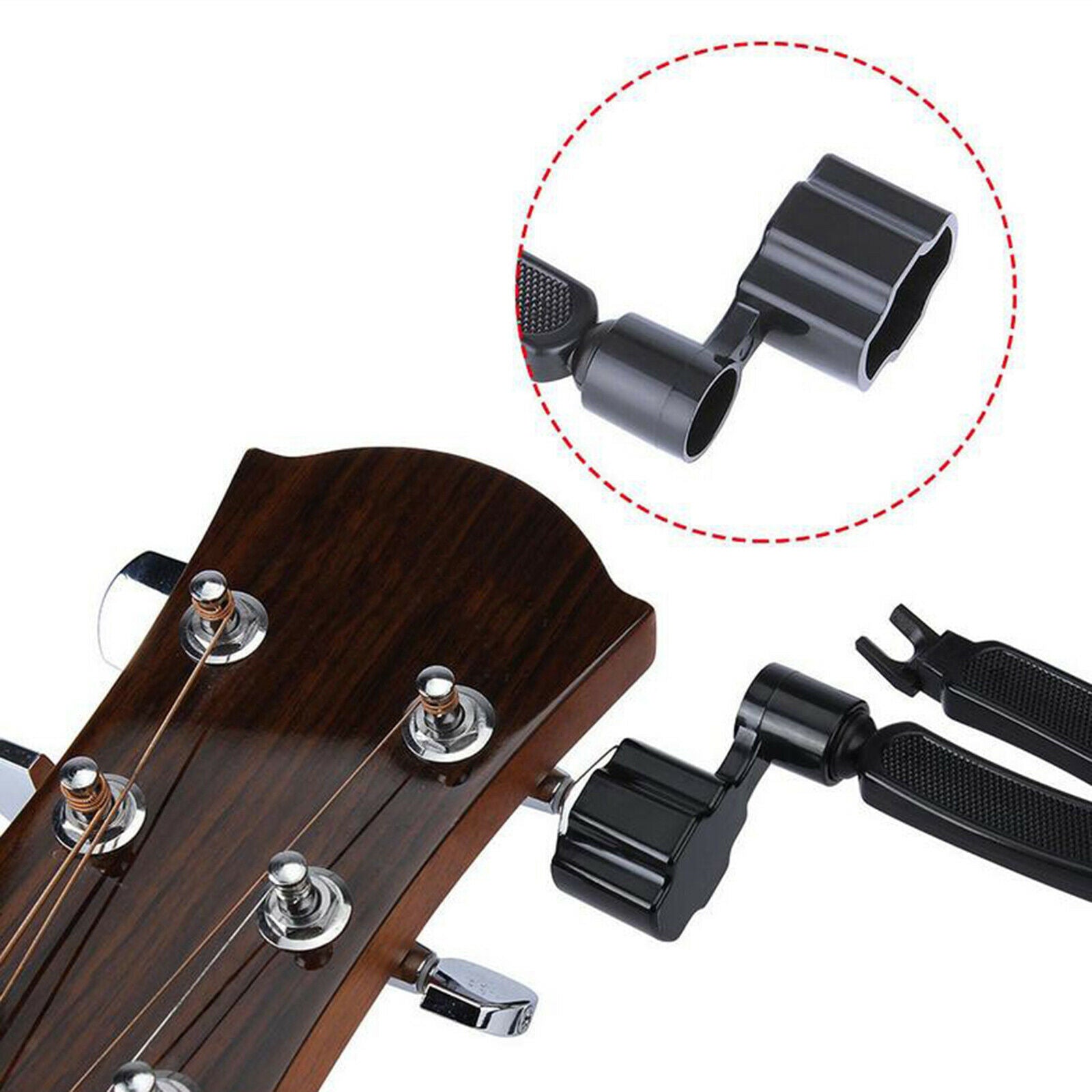 6pcs Bass Guitars Machines Heads Tuners 3 Left, 3 Right & Screws Accessories