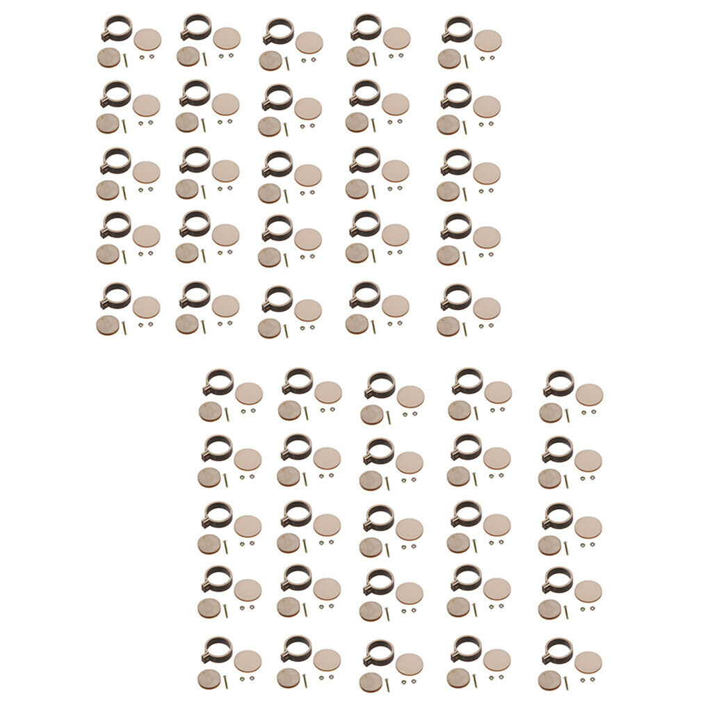 50Pcs Mini Wooden Embroidery Hoop Cross Stitch Hoop for Jewelry Making 20mm