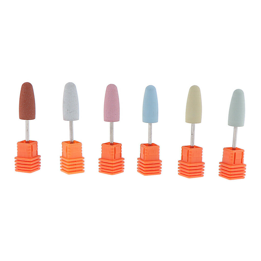 6 Pieces Drill Bits Nail Grinder Polisher Accessories Body Care Tool Durable