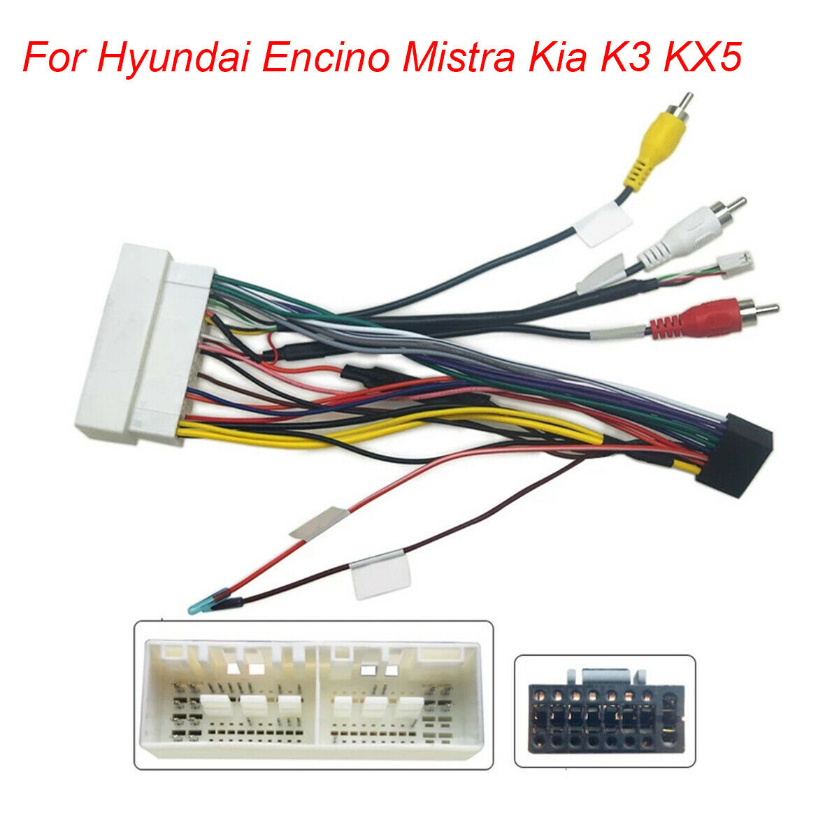 For Hyundai Encino Mistra Kia K3 KX5 16PIN Car Android Radio Power Cord Adapter