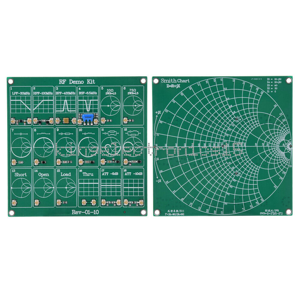 1X RF Demo Kit NanoVNA Radio Frequency Test PCB Board Filter Attenuator for VNA