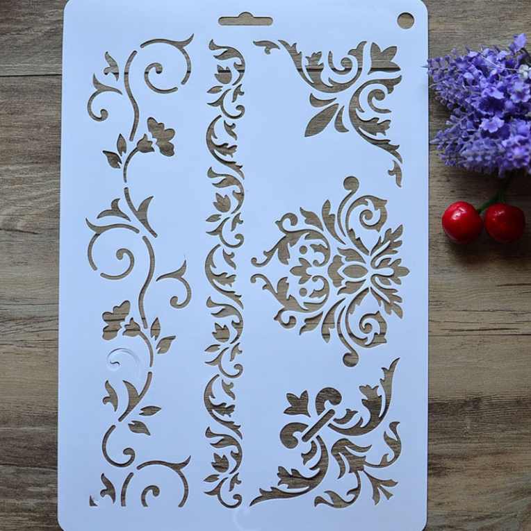 flower layering stencil for wall painting scrapbooking stamp album decorative