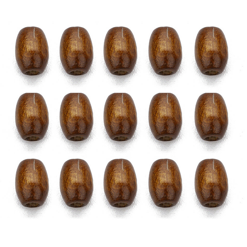 500pcs Wooden Beads 6x8mm Jewellery Making Craft Macrame DIY Oval Wood Beads