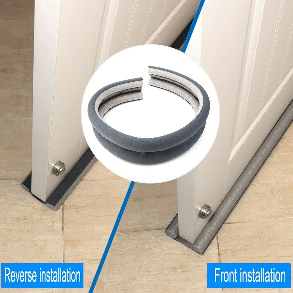 Flexible Door Bottom Sealing Strip Guard Sealer Stopper Noise Wind Dust Blocker