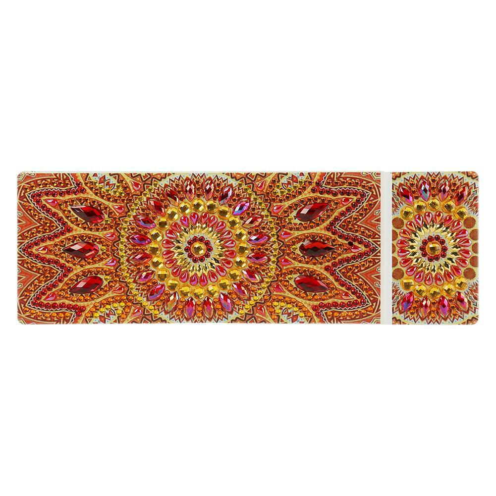 DIY Mandala Special Shaped Diamond Painting Students Pencil Storage Case @