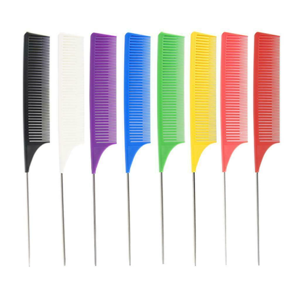 2Pcs/set Fine Weaving Highlighting Foiling Hair Comb Dyeing Combs Brush