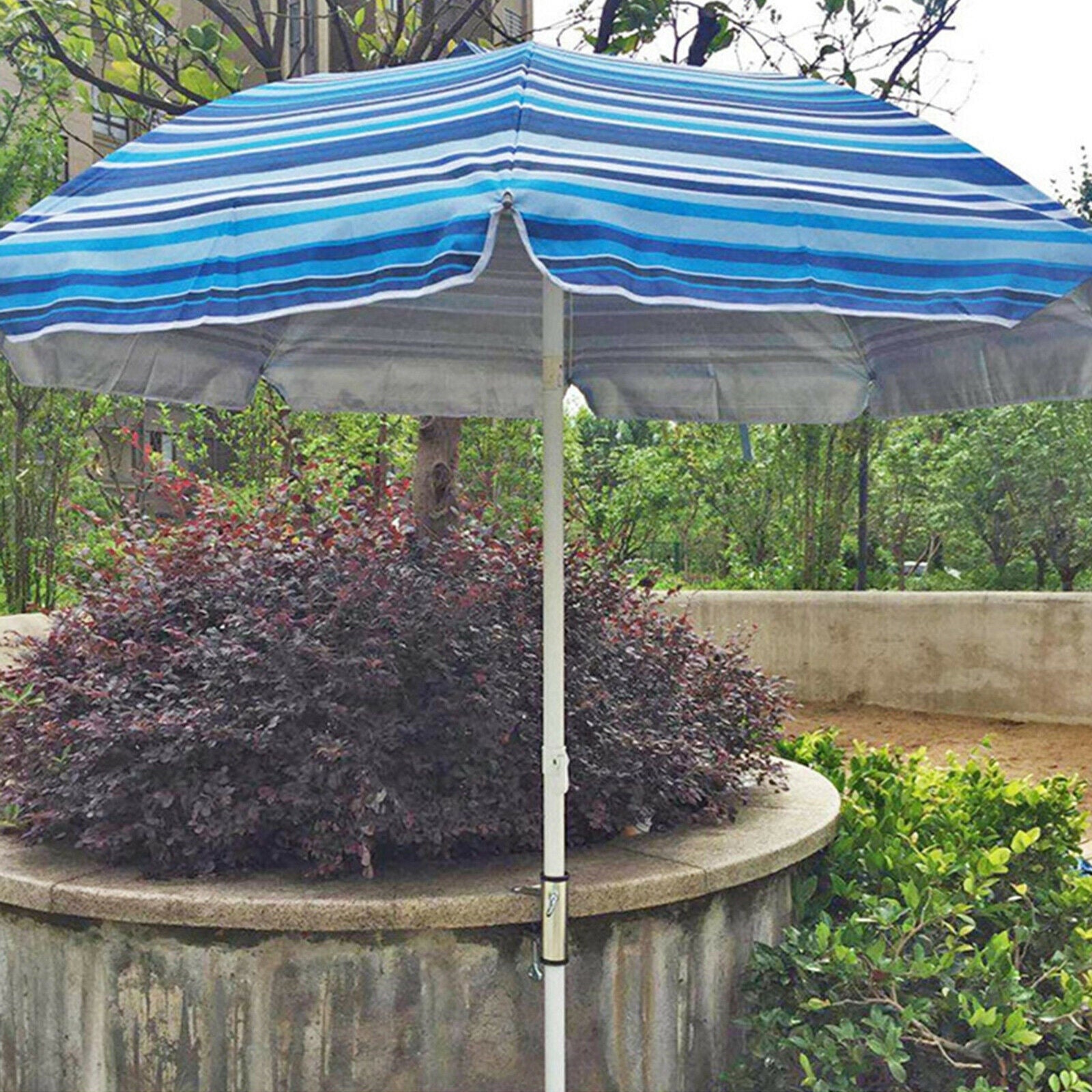 Patio Umbrella Clamp Clip Bench Buddy Deck Stand Holder Garden Bracket Black