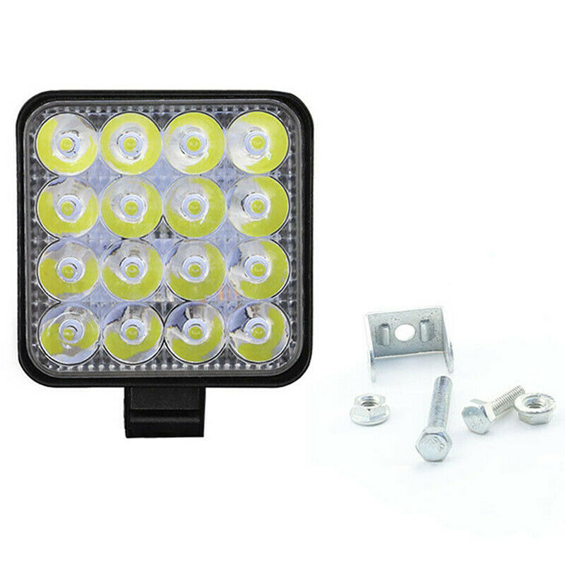48W 16LED Work Light Flood Beam Bar Car ATV Off-Road Driving Fog Lamps12V/2y XC